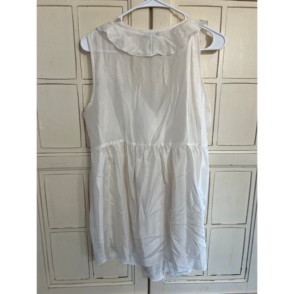 Cabi size large off white sleeveless 100% silk top blouse - Picture 3 of 4